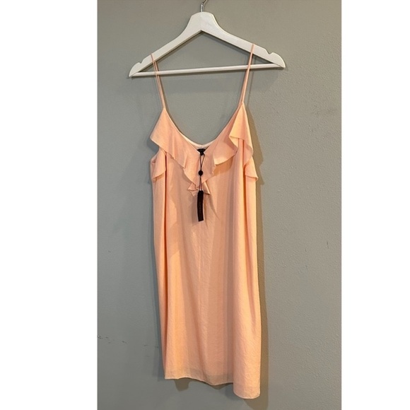 Rag & Bone Orchard Dress in Bright Peach. - Picture 4 of 7